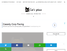 Tablet Screenshot of catsplace.org